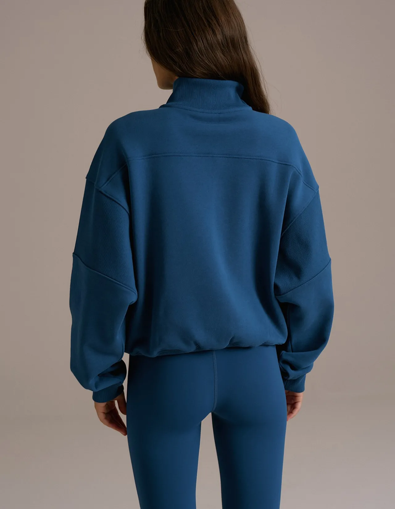 Sport Horizon Relaxed Funnel Neck Zip Sweatshirt