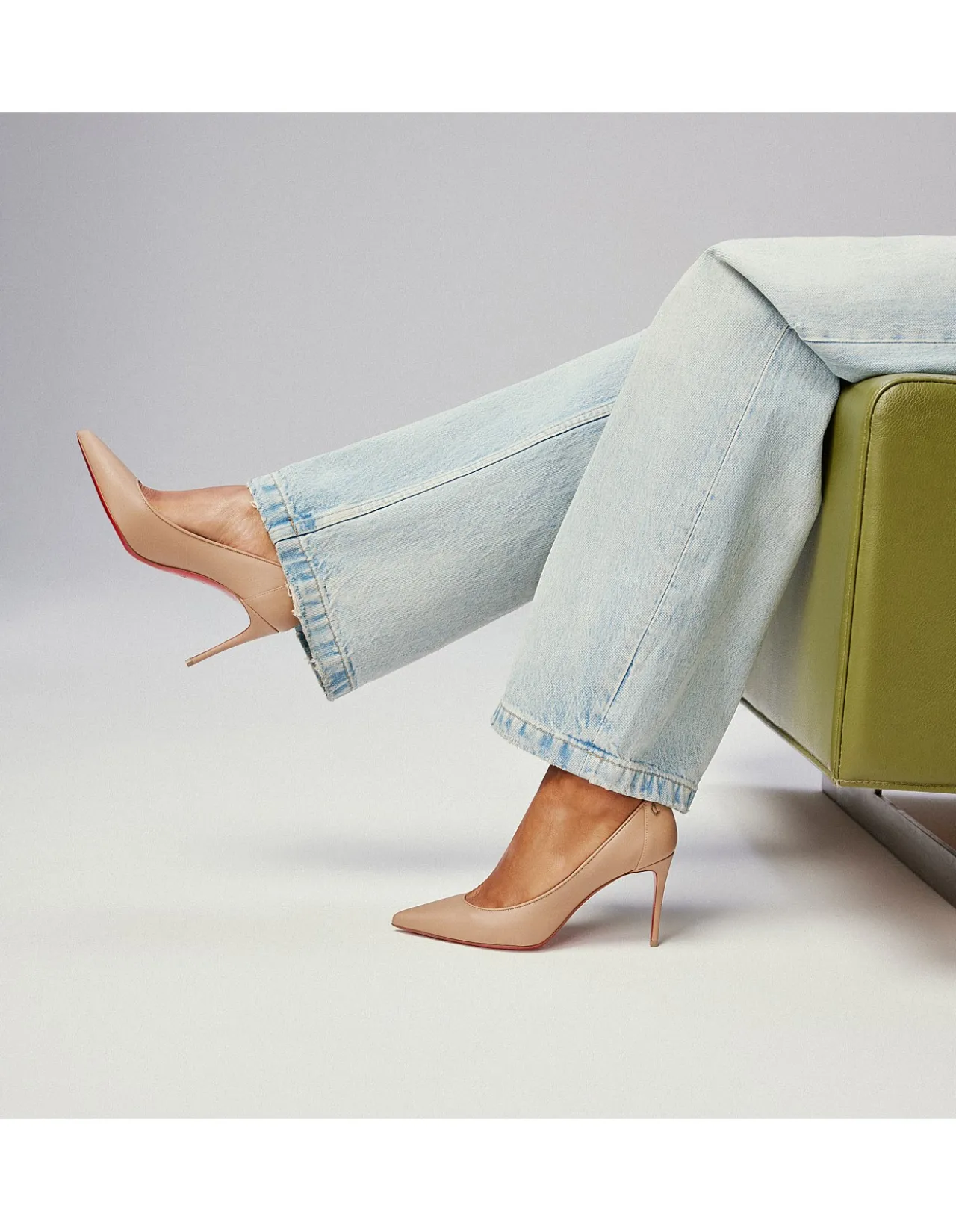 SPORTY KATE 85MM NAPPA LINING BLUSH PUMPS