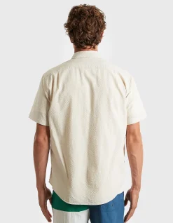 SS COTTON SEERSUCKER REGULAR FIT SHIRT