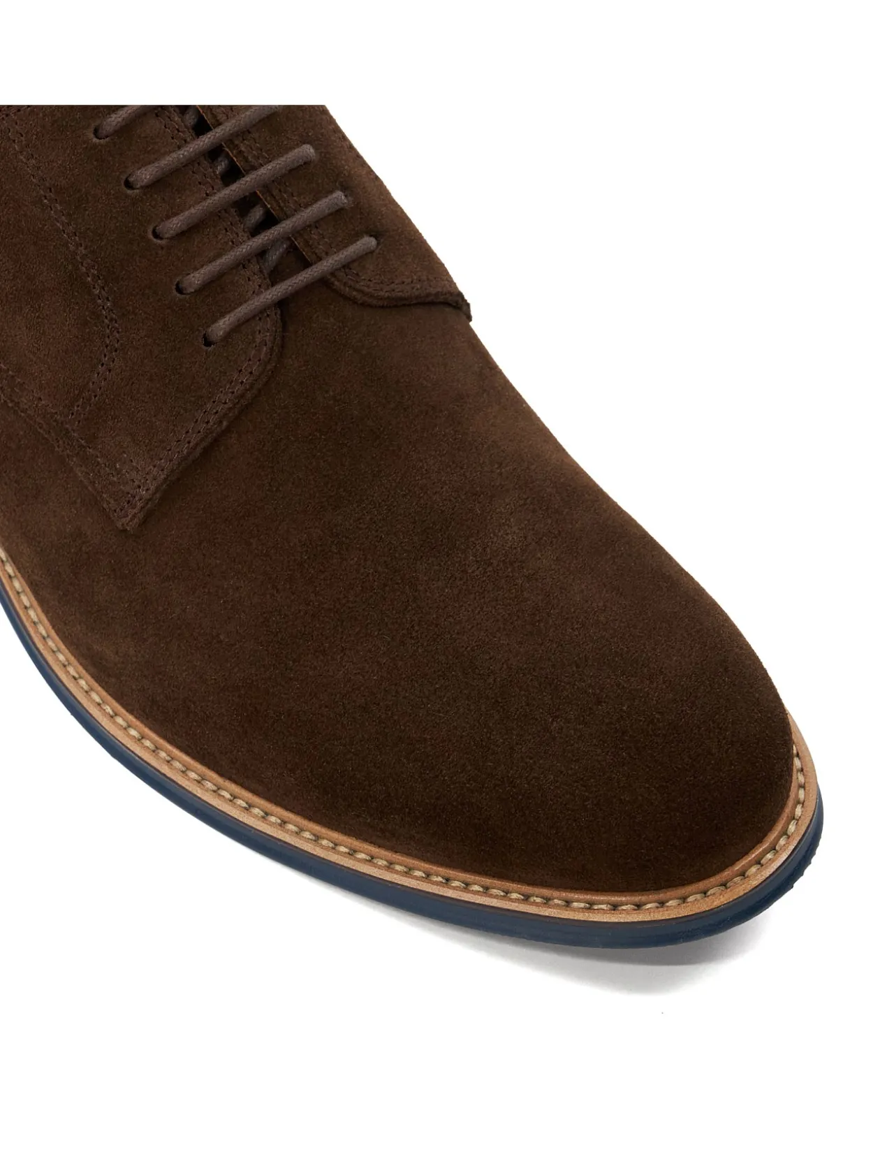 Stanleyy Suede Contrast Sole Derby Shoes