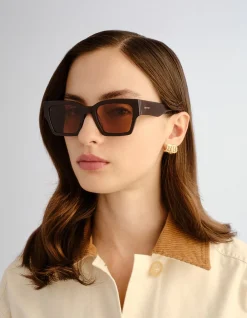 STEVIE CHOCOLATE SQUARE Sunglasses