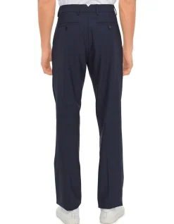 Straight Fit Trousers Navy Blue