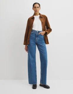 Straight Leg High Rise Denim Jean