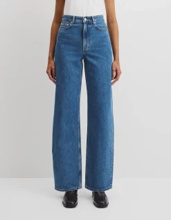Straight Leg High Rise Denim Jean