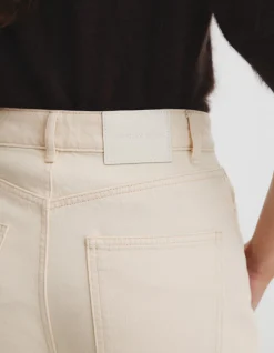 Straight Leg High Rise Rigid Denim Jean