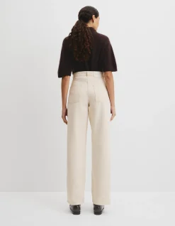 Straight Leg High Rise Rigid Denim Jean