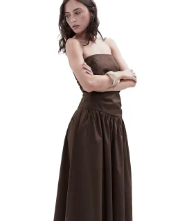 STRAPLESS MAXI DRESS