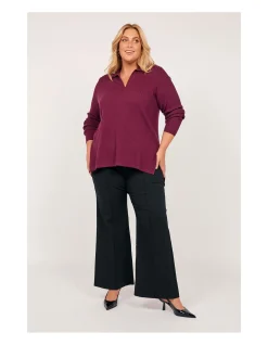 Stretch Wide Leg Pant
