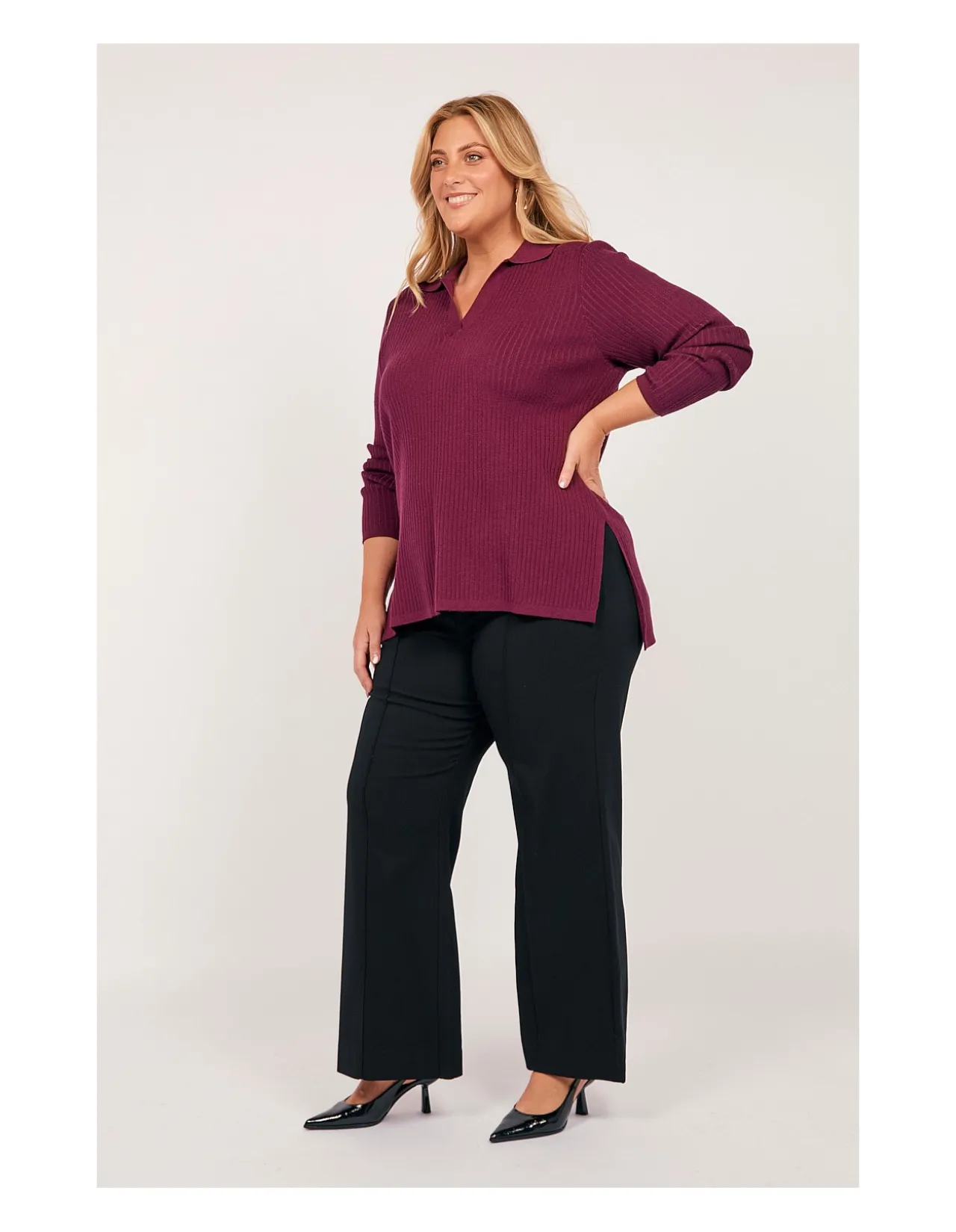 Stretch Wide Leg Pant