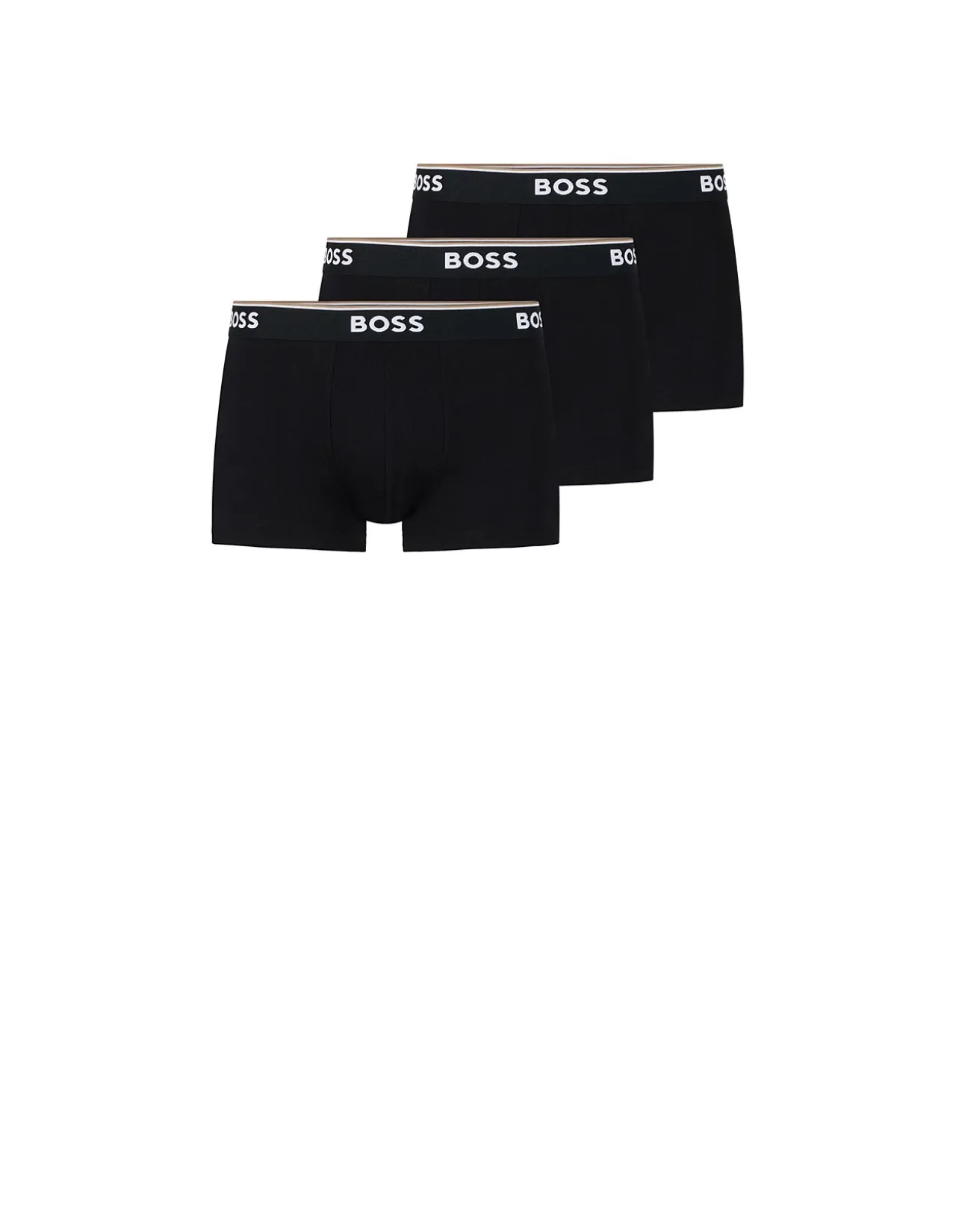 Stretch-cotton trunks with repeat logos