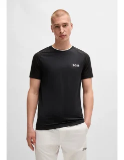 Stretch-Jersey T-Shirt with Reflective Logo