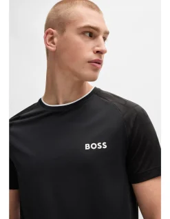 Stretch-Jersey T-Shirt with Reflective Logo