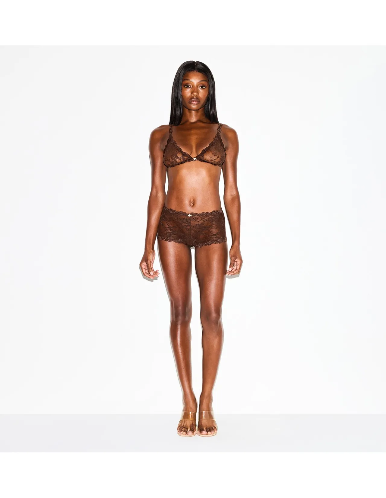 STRETCH LACE BOYSHORT