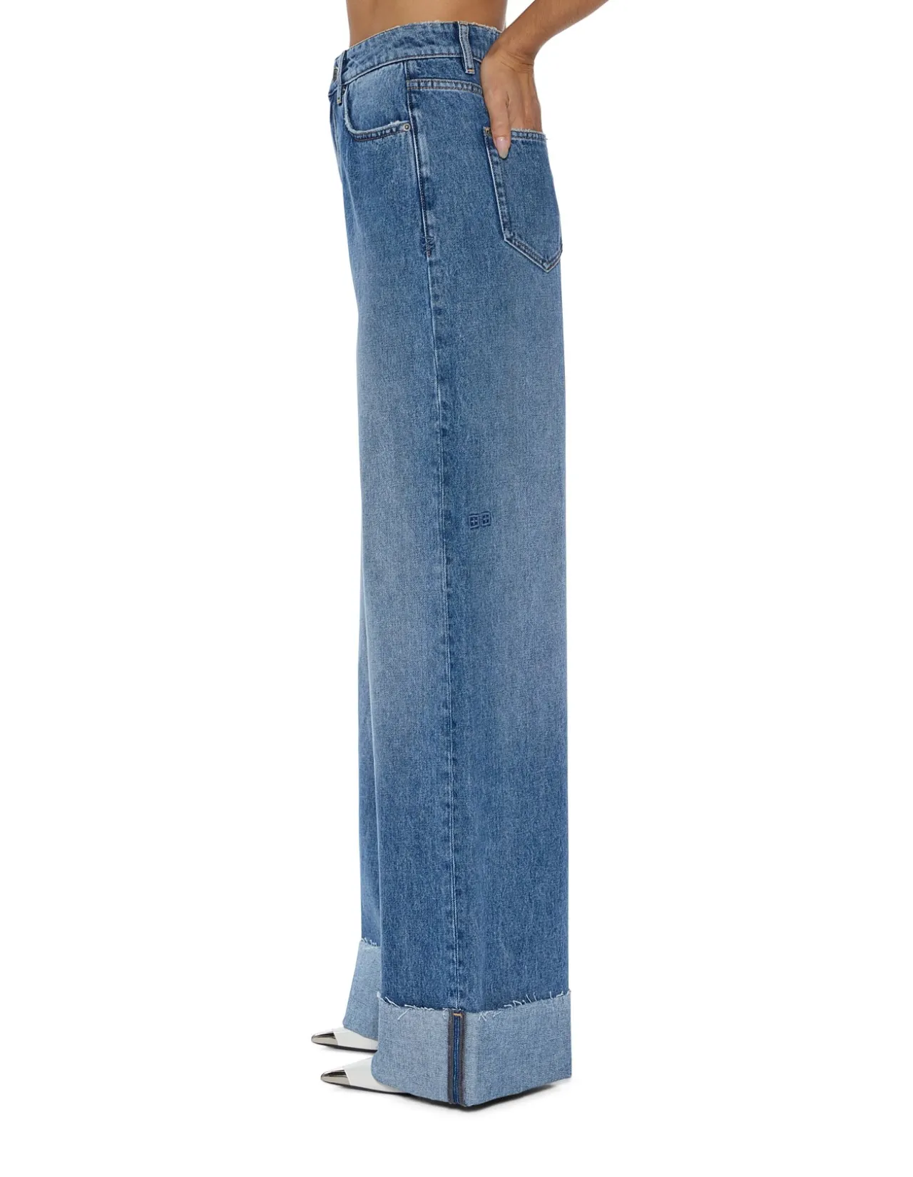Strider Cuff Original High Rise Wide Leg Jeans