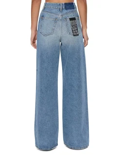 Strider High Rise Wide Leg Denim Jeans