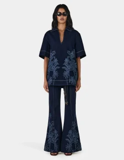 Sue Tropicana Denim Flare Leg Jeans