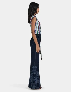 Sue Tropicana Denim Flare Leg Jeans