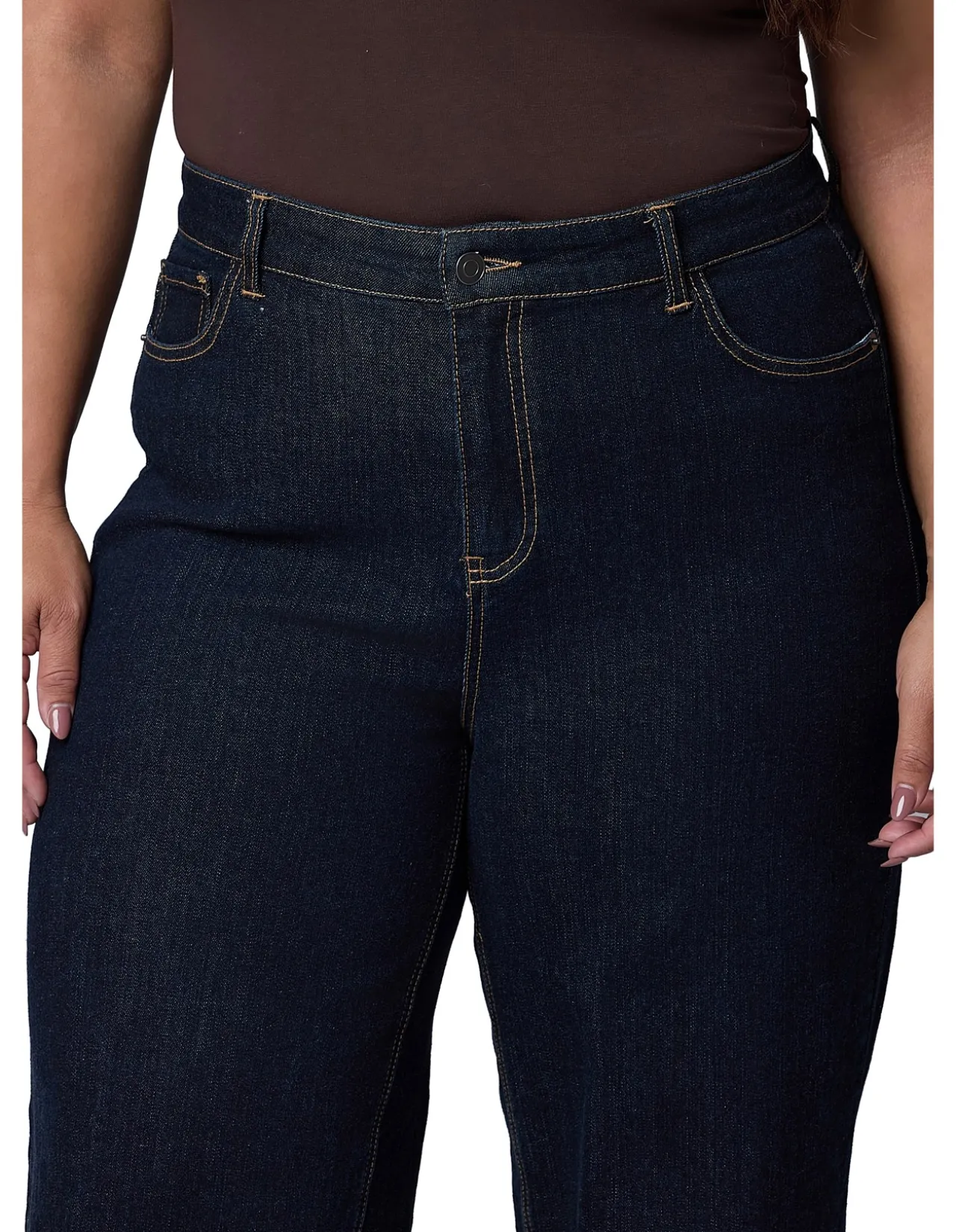 Sully Mid Rise Wide Leg Denim Jean