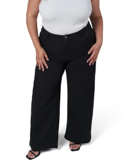Sully Mid Rise Wide Leg Denim Jean