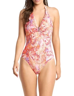 Sundance Bar Halter One Piece Swimsuit