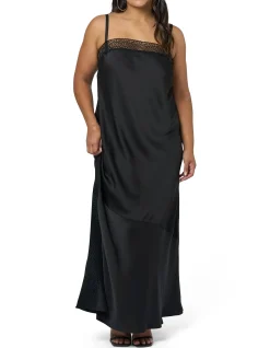 SUNDAY IN THE CITY - VORTEX MAXI SLIP DRESS