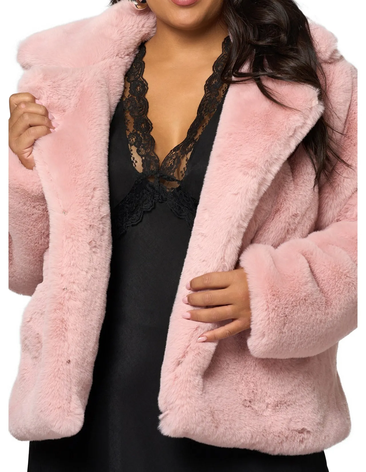 SUNDAY IN THE CITY-MIDNIGHT AURA FUR JACKET