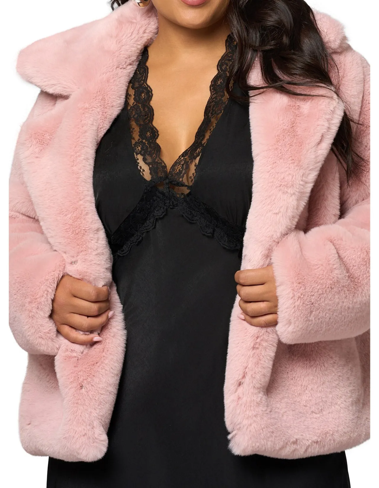 SUNDAY IN THE CITY-MIDNIGHT AURA FUR JACKET