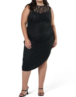 SUNDAY IN THE CITY - VIVID NIGHTS MIDI DRESS