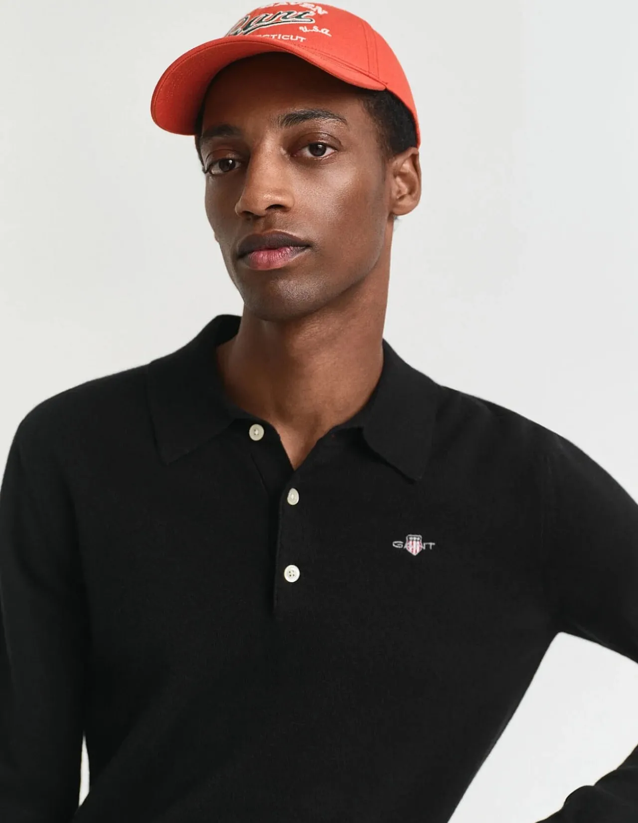 SUPERFINE LAMBSWOOL POLO SWEATER
