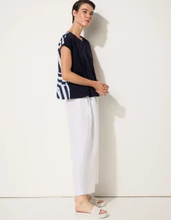 SUPERNOVA REVERSIBLE PRINT STRIPE TEE