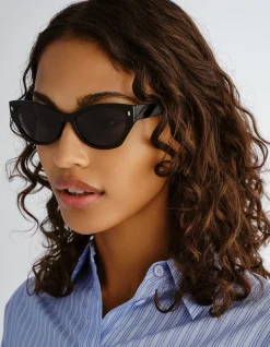 SWANBOURNE BLACK CAT-EYE SUNGLASSES