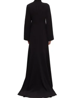SWINTON MOCK NECK LS MAXI DRESS