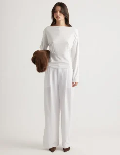 TAHLIA CINCHED LONG SLEEVE TOP
