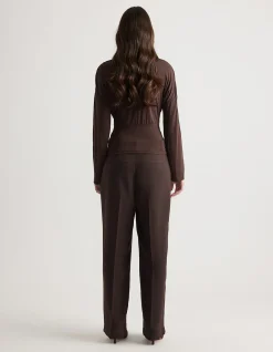 TAHLIA CINCHED LONG SLEEVE TOP