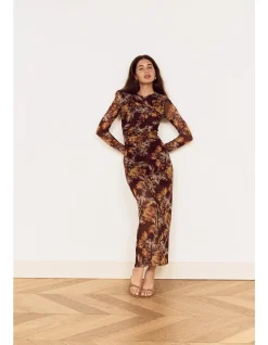Tahlia Mesh Midi Dress