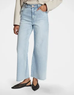Tahni High Rise Wide Leg Cropped Jeans