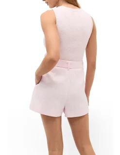 TAILORED LINEN PLEAT SHORT