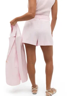 TAILORED LINEN PLEAT SHORT