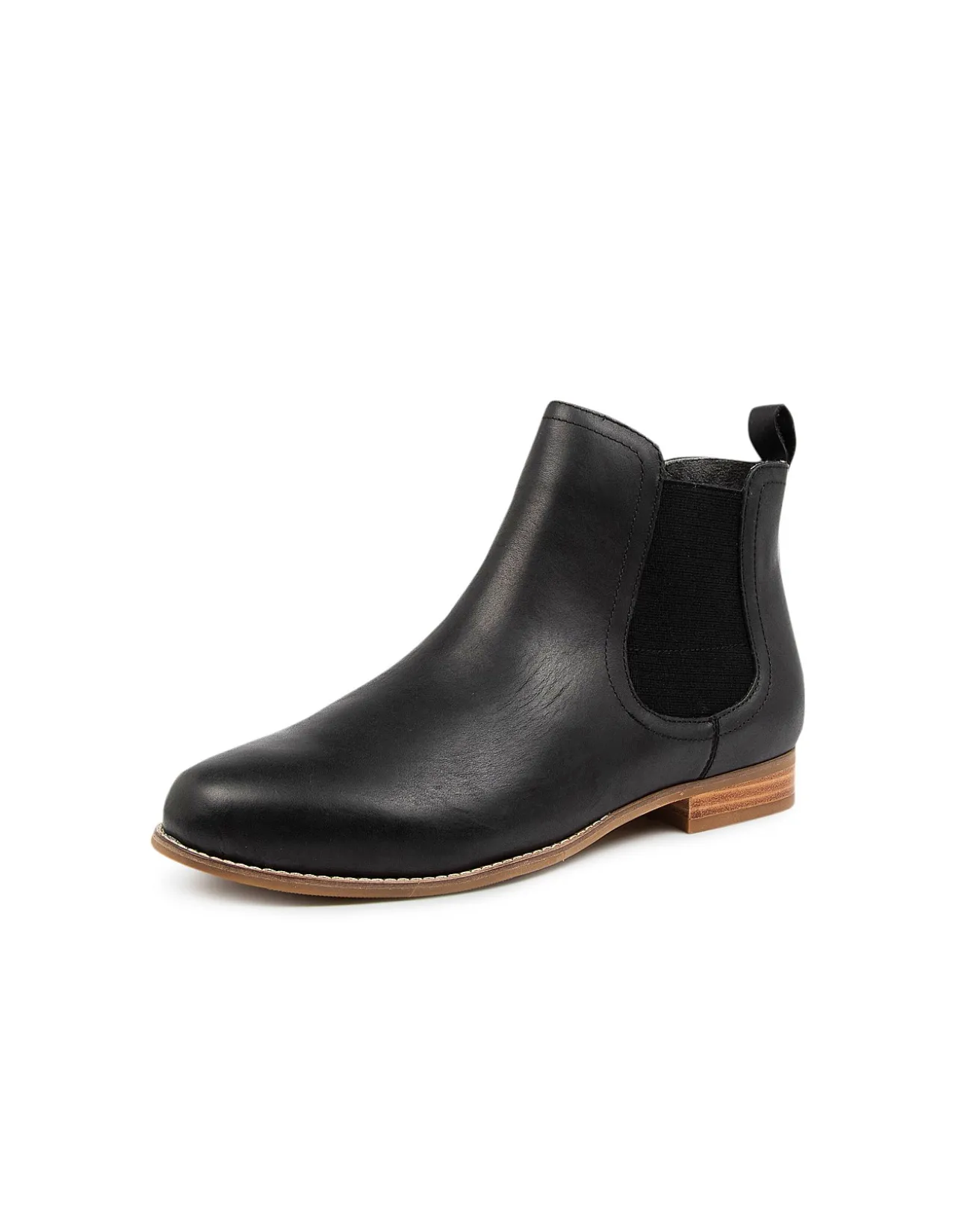 Talia XF Black Leather Chelsea Boots