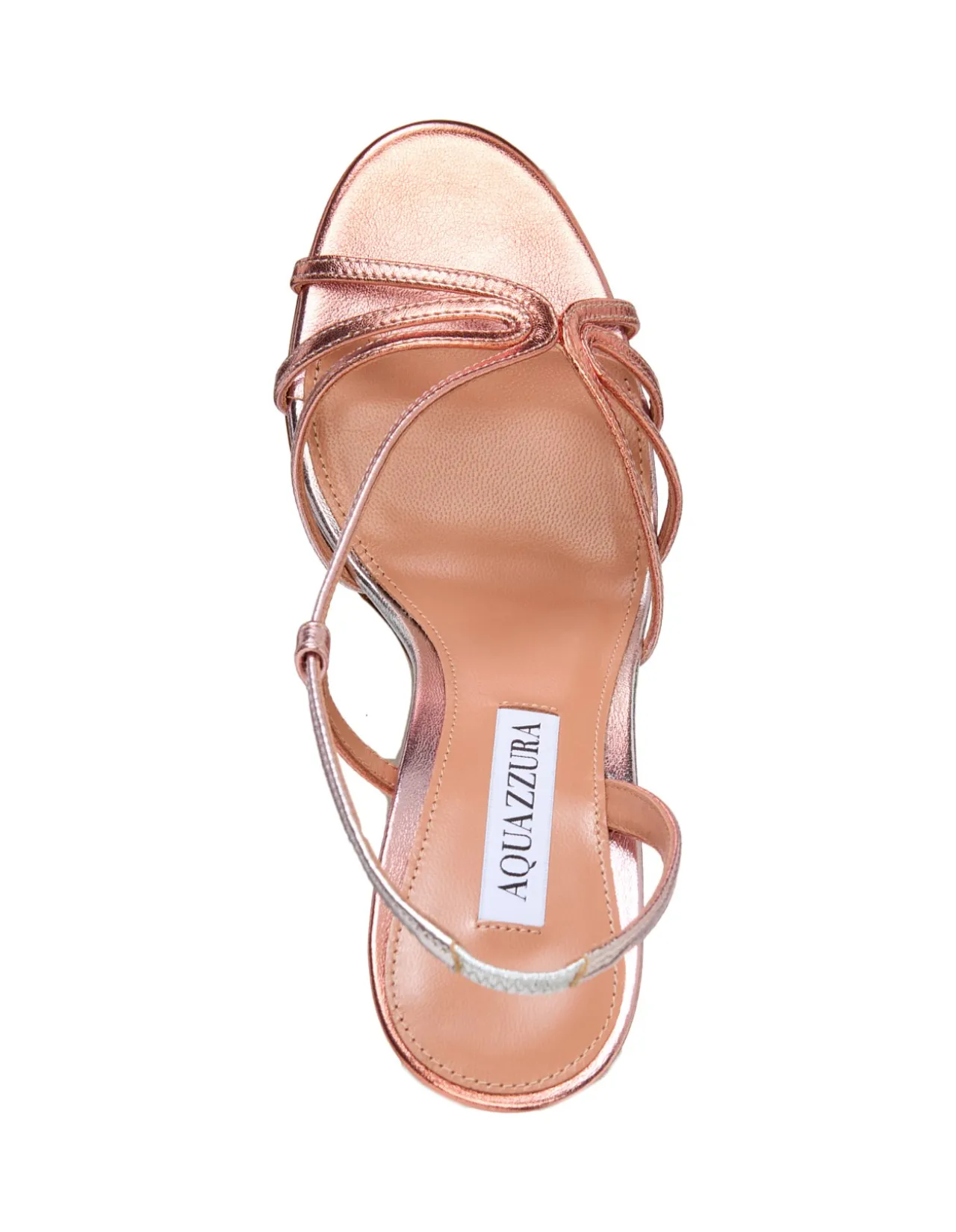 Talk To Me Metallic Strappy Stiletto Sandals