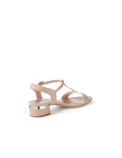 Taner Patent T Bar Low Heel Sandals