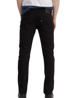 502 Taper Comfort Stretch Black Jeans