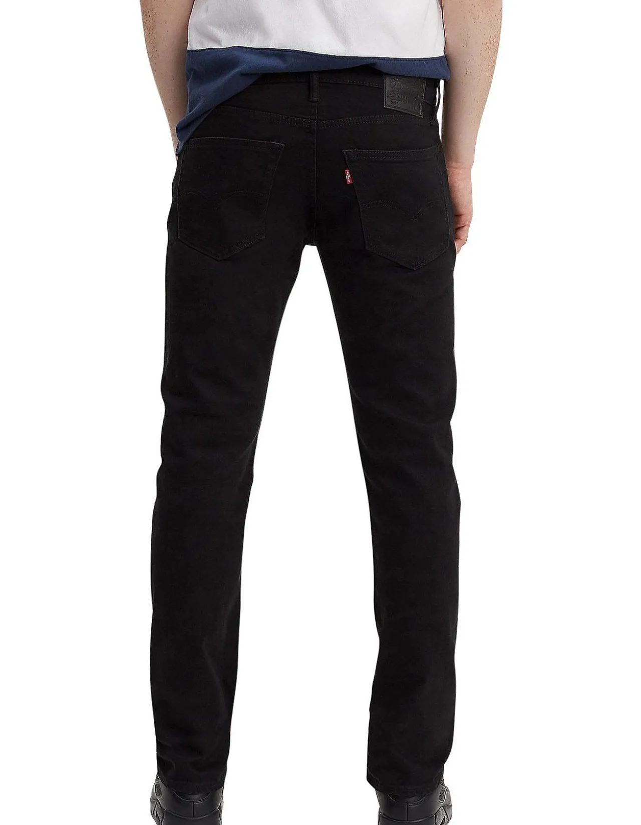 502 Taper Comfort Stretch Black Jeans