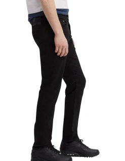 502 Taper Comfort Stretch Black Jeans