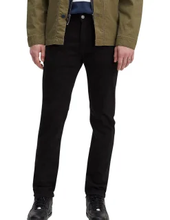 502 Taper Comfort Stretch Black Jeans