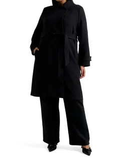 TAYLA CURVE TRENCH COAT
