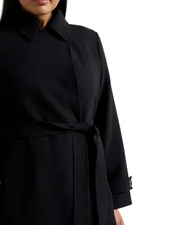 TAYLA CURVE TRENCH COAT