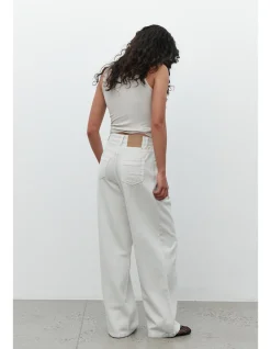 Taylor Mid Rise Pleated Baggy Wide Leg Jeans
