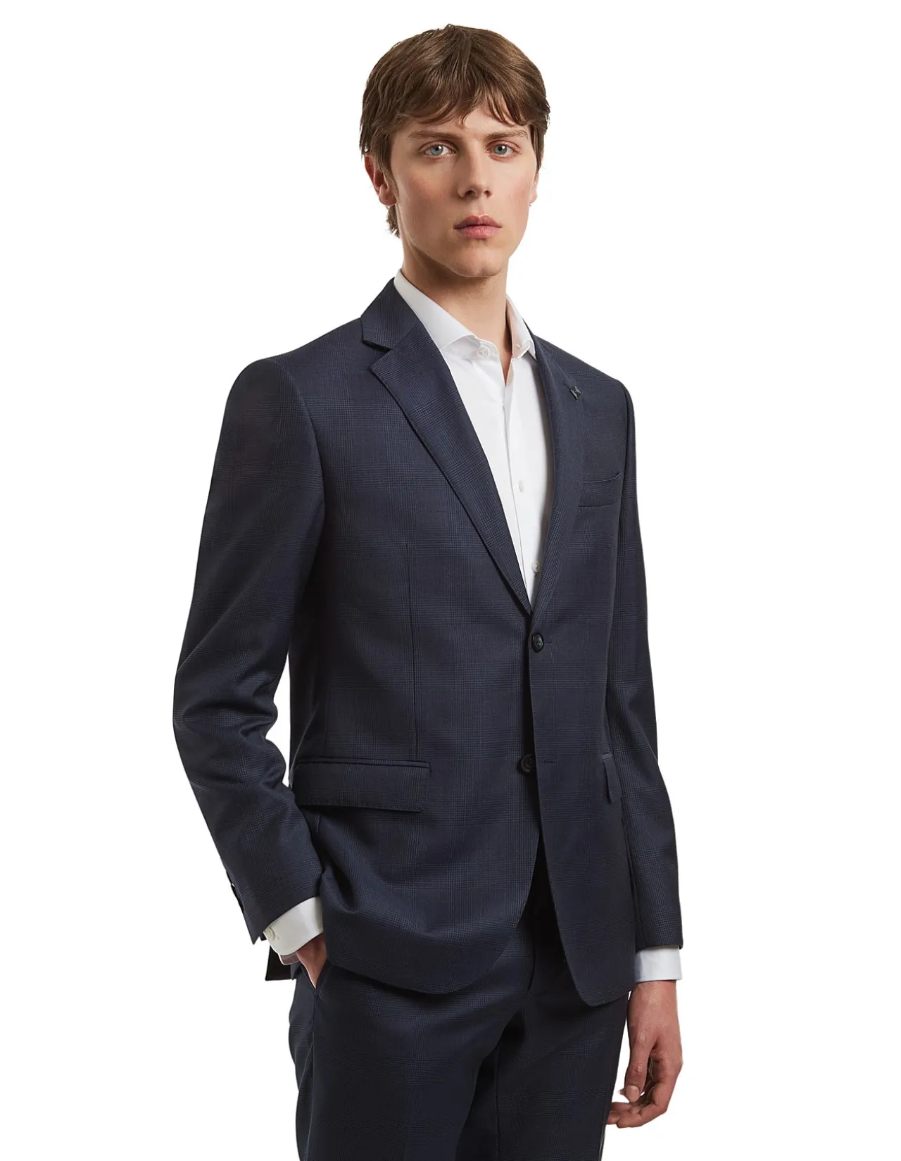 TB POW CHECK NOTCH LAPEL JACKET