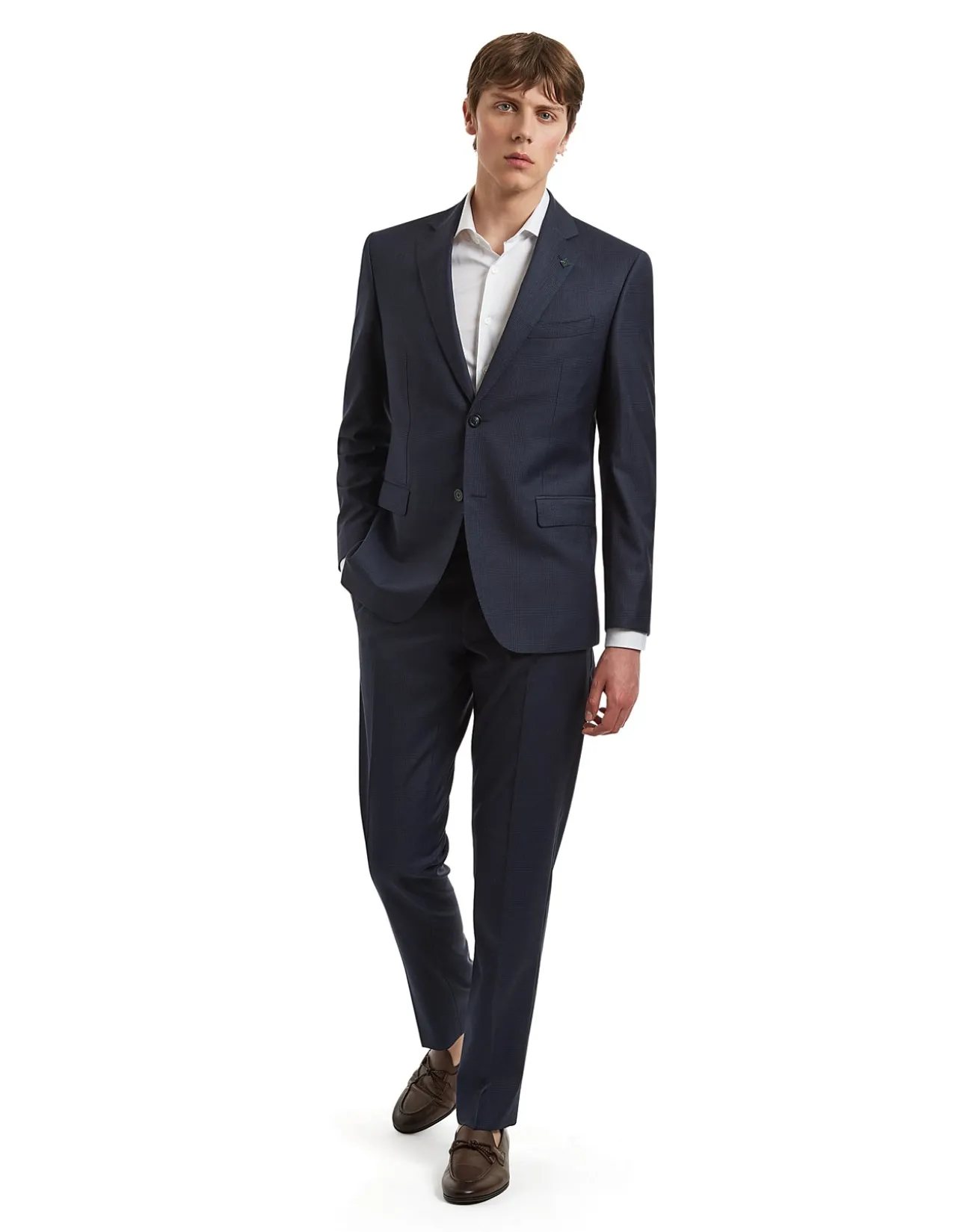 TB POW CHECK NOTCH LAPEL JACKET